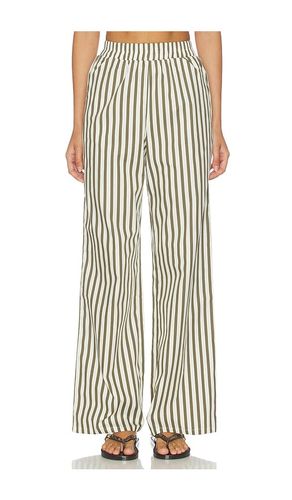 Jessie Wide Leg Beach Trouser in Olive. - size M (also in S, XS) - 4th & Reckless - Modalova