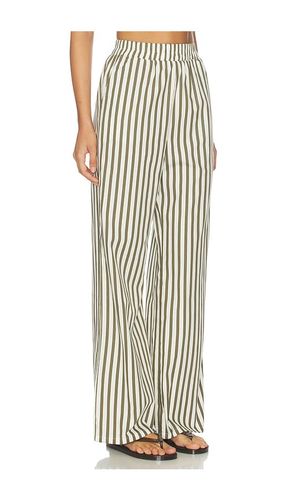 Jessie Wide Leg Beach Trouser in Olive. - size M (also in S, XS) - 4th & Reckless - Modalova