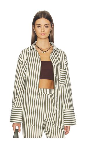 Jessie Oversize Beach Shirt in Olive. - size L (also in M, S, XS) - 4th & Reckless - Modalova