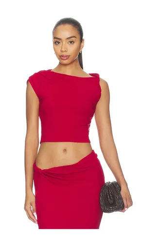 Sofi Jersey Knit Top in Red. - size L (also in M, S, XL, XS) - 4th & Reckless - Modalova