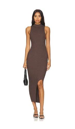 Chloe Lurex Midi Dress in Brown. - size L (also in M, XL) - 525 America - Modalova