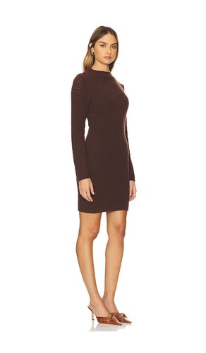 Ryan Mock Neck Mini Dress in Brown. - size L (also in S) - 525 America - Modalova