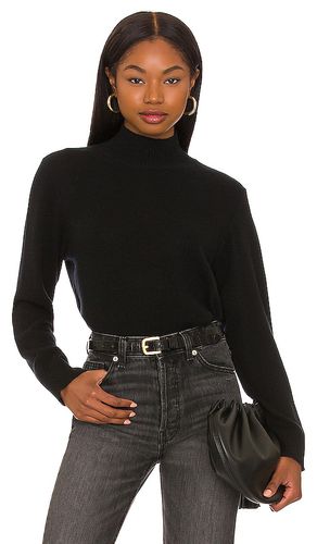 Jersey mock neck cashmere en color talla S en - Black. Talla S (también en XS, M, L) - 525 - Modalova