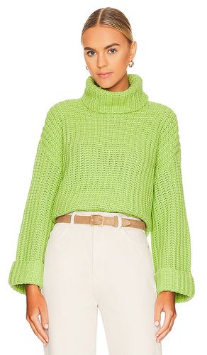 Chunky turtleneck shaker pullover in color green size L in - Green. Size L (also in M, S, XL, XS) - 525 - Modalova