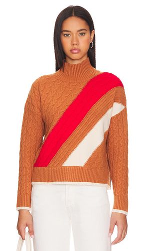 Ria Color Block Cable Pullover Sweater in . Size M, S, XL, XS - 525 - Modalova