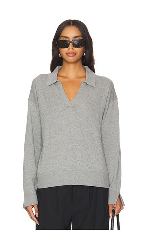 Maddi Johnny Collar Pullover in Grey. - size S (also in XS) - 525 America - Modalova