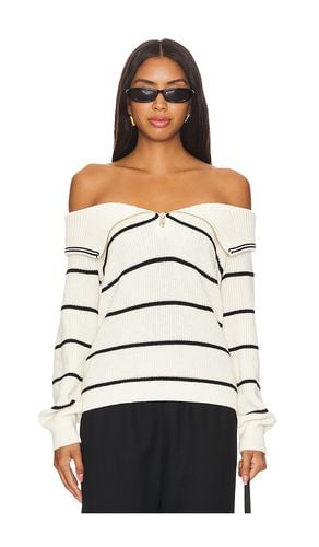 Sierra Off Shoulder Striped Pullover in . Size M, S, XL, XS - 525 - Modalova