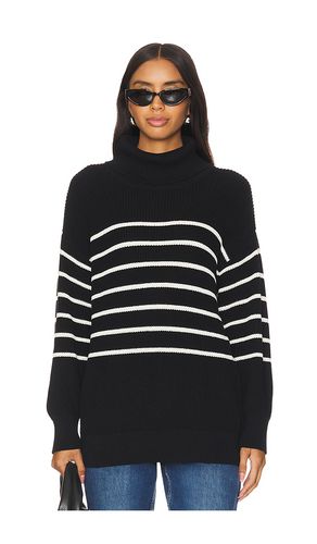 Elise Oversized Striped Turtleneck Pullover in . Size M, S, XL, XS - 525 - Modalova