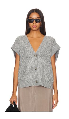 Page Button Front Cable Vest in Grey. - size L (also in M, S, XL, XS) - 525 - Modalova