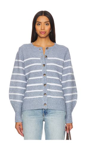 Josie Structured Stripe Cardigan in Baby Blue. - size L (also in M, S, XL, XS) - 525 - Modalova