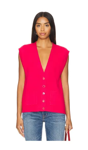 Jessica Button Front Vest in Red. - size S (also in XL) - 525 America - Modalova