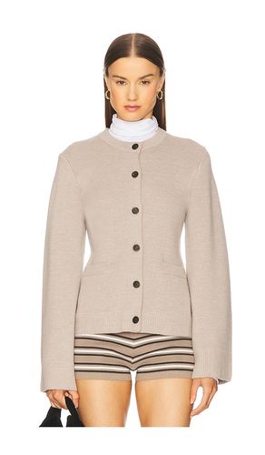 Catherine Wool Cardigan in Taupe. - size M (also in S, XL, XS) - 525 - Modalova