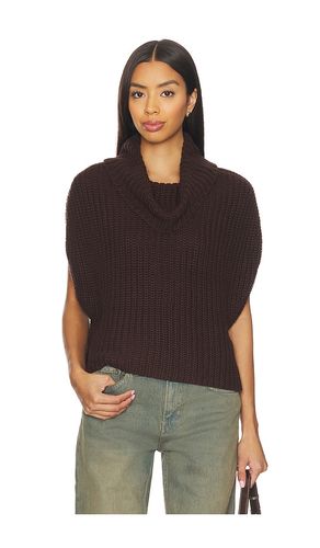 Cate Sleeveless Turtleneck Sweater in Chocolate. - size M (also in S) - 525 America - Modalova