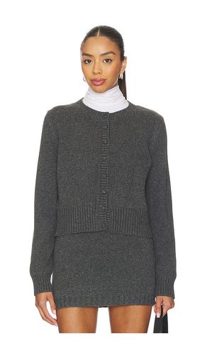 Covered Button Cardigan in Charcoal. - size S (also in M) - 525 America - Modalova