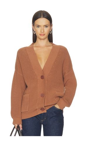 Celeste Relaxed Pocket Cardigan in Brown. - size L (also in M, S) - 525 America - Modalova