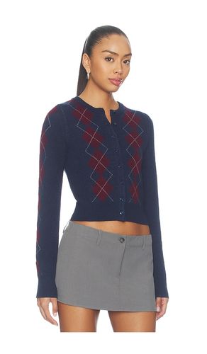 Serena Intarsia Argyle Cardigan in Multi. - size M (also in S, XS) - 525 America - Modalova