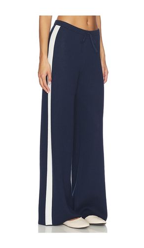 Merritt Drawstring Striped Wide Leg Pant in Navy,White. - size L (also in M, S, XS) - 525 America - Modalova