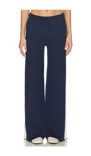 Merritt Drawstring Striped Wide Leg Pant in Navy,White. - size L (also in M, S, XS) - 525 America - Modalova
