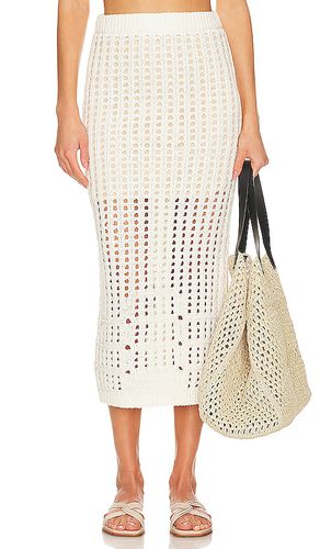 Christina Open Stitch Skirt in White. - size L (also in M, S, XL, XS) - 525 - Modalova