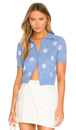 Top de margaritas con cuello en color baby blue talla S en - Baby Blue. Talla S (también en XS, M, L) - 525 - Modalova