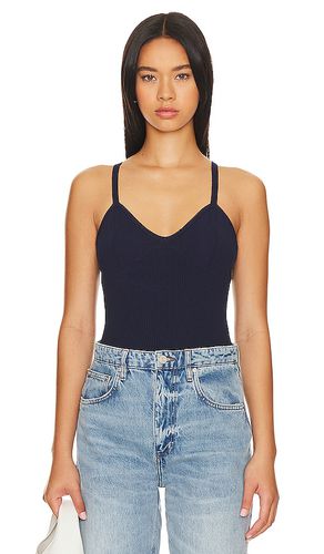 Liv Rib Bralette Top in Navy. - size L (also in M, S, XS) - 525 - Modalova