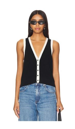 Claudia Button Shaker Vest in Black. - size L (also in S, XL, XS) - 525 - Modalova