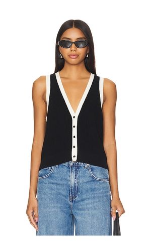 Claudia Button Shaker Vest in Black. - size S (also in XL, XS) - 525 - Modalova