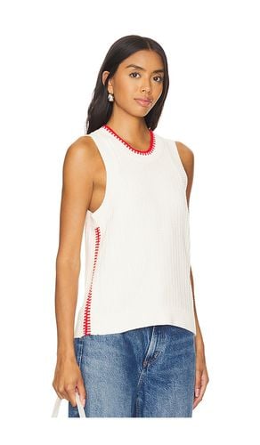 Demi Mini Cable Tipping Tank in White. - size L (also in M, S, XL, XS) - 525 - Modalova