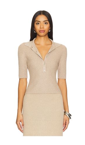 Ophelia Lurex Johnny Collar Top in . Size M - 525 - Modalova