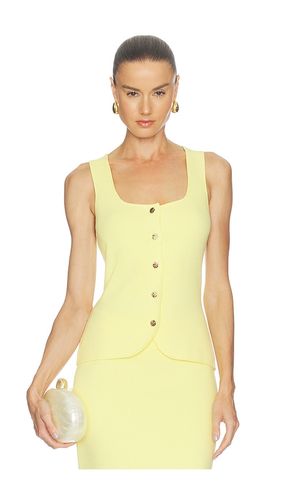 Maria Button Front Corset Top in Lemon. - size S (also in XS, M) - 525 America - Modalova
