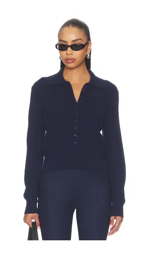 Millicent Extended Placket Collared in Navy. - size M (also in S, XS) - 525 America - Modalova