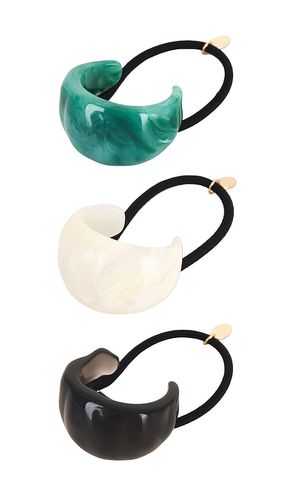 Belle Hair Tie Pack Of 3 in Black - 8 Other Reasons - Modalova