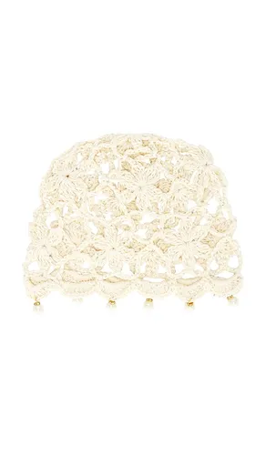 Cotton Crochet Hat With Bead Detailing in Neutral - 8 Other Reasons - Modalova