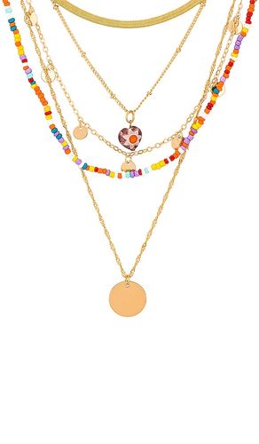 Beaded Layered Necklace in Metallic - 8 Other Reasons - Modalova