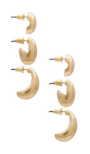 Teardrop Hoop Set in Metallic - 8 Other Reasons - Modalova