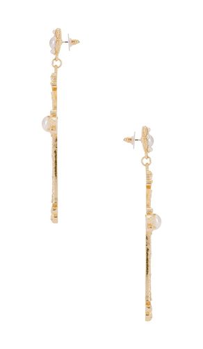 Grace Drop Cross Earrings in Metallic - 8 Other Reasons - Modalova