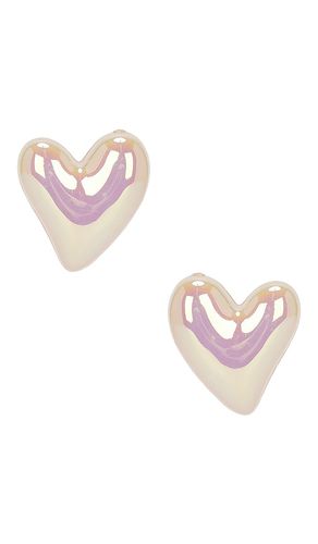Locket Dainty Stud Earrings in Metallic - 8 Other Reasons - Modalova