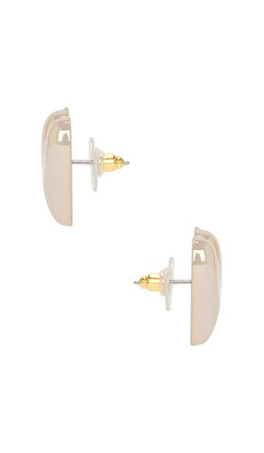 Locket Dainty Stud Earrings in Metallic - 8 Other Reasons - Modalova