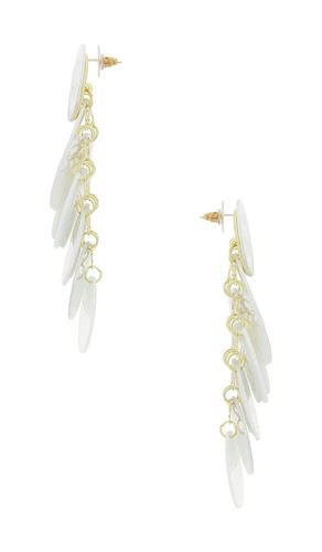 Irridescent Discs Statement Drop Earrings in - 8 Other Reasons - Modalova
