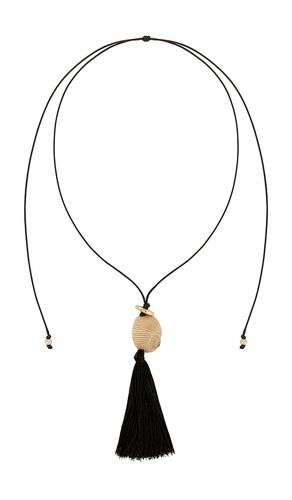 Bold Shell Pendant And Long Tassel Accent Statement Necklace in - 8 Other Reasons - Modalova