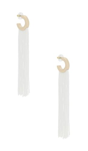 Long Flowing Tassels Hoop Earrings in - 8 Other Reasons - Modalova