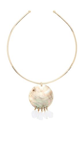 Iridescent Circle Pendant Choker in Metallic - 8 Other Reasons - Modalova