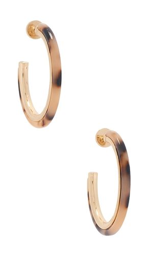 Tyla Acrylic Hoop Earrings in Brown - 8 Other Reasons - Modalova