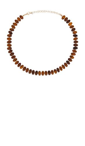 Molten Loop Crod Necklace in Metallic Gold,Brown - 8 Other Reasons - Modalova