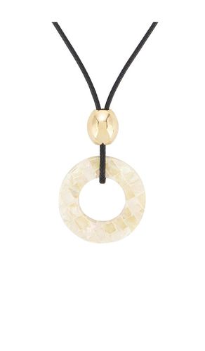Cord Necklace With Circle Pendant in Cream - 8 Other Reasons - Modalova