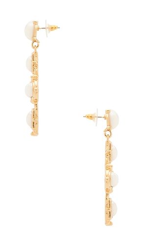 Rafael Cross Stud Earrings in Metallic ,White - 8 Other Reasons - Modalova
