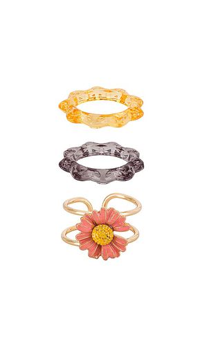 Flower With Acrylic Ring Set in . Size 6 - 8 Other Reasons - Modalova