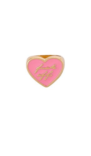 Gold Heart Ring With Resin Fuck Off in Metallic Gold. - size 5 (also in 6, 7, 8) - 8 Other Reasons - Modalova