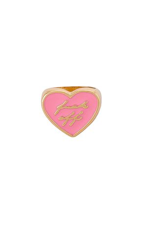 Gold Heart Ring With Resin Fuck Off in . Size 6, 7, 8 - 8 Other Reasons - Modalova