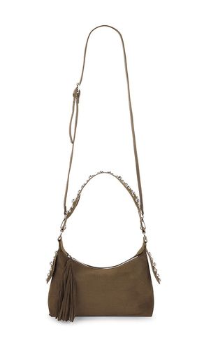 Studded Fringe Shoulder Bag in Olive - 8 Other Reasons - Modalova